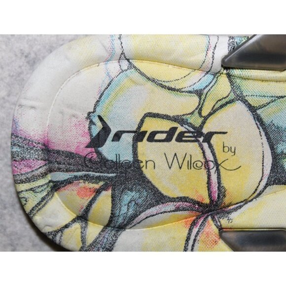 Rider Smoothie Sandals Floral Collen Wilcox Women's Black Flip Flops Size 10 US - Picture 4 of 8